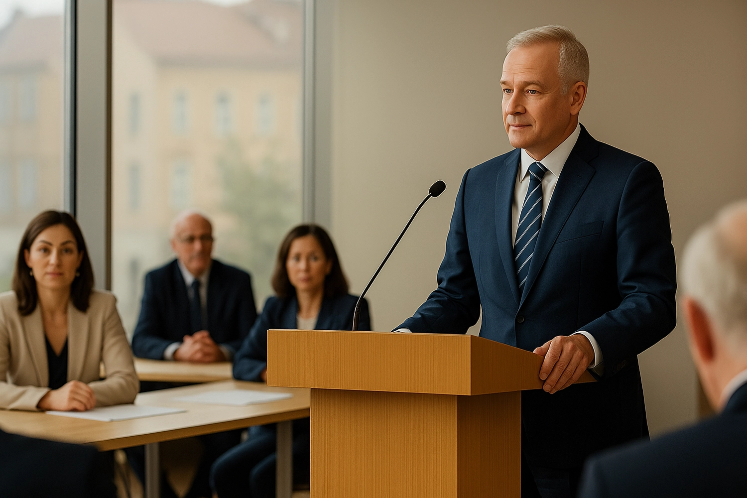 MCG Mayor Consulting Group - Wahlkämpfe - Der Bürgermeister steht am Rednerpult